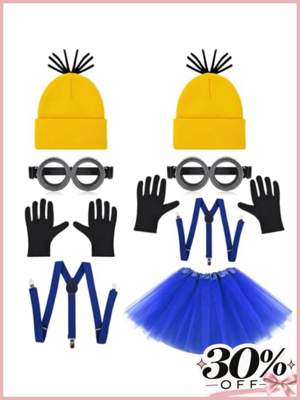 2 Person Halloween Costume Set Duo Cosplay Accessories for Adults